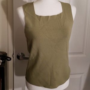 Kate Hill Petite avocado shell top PL